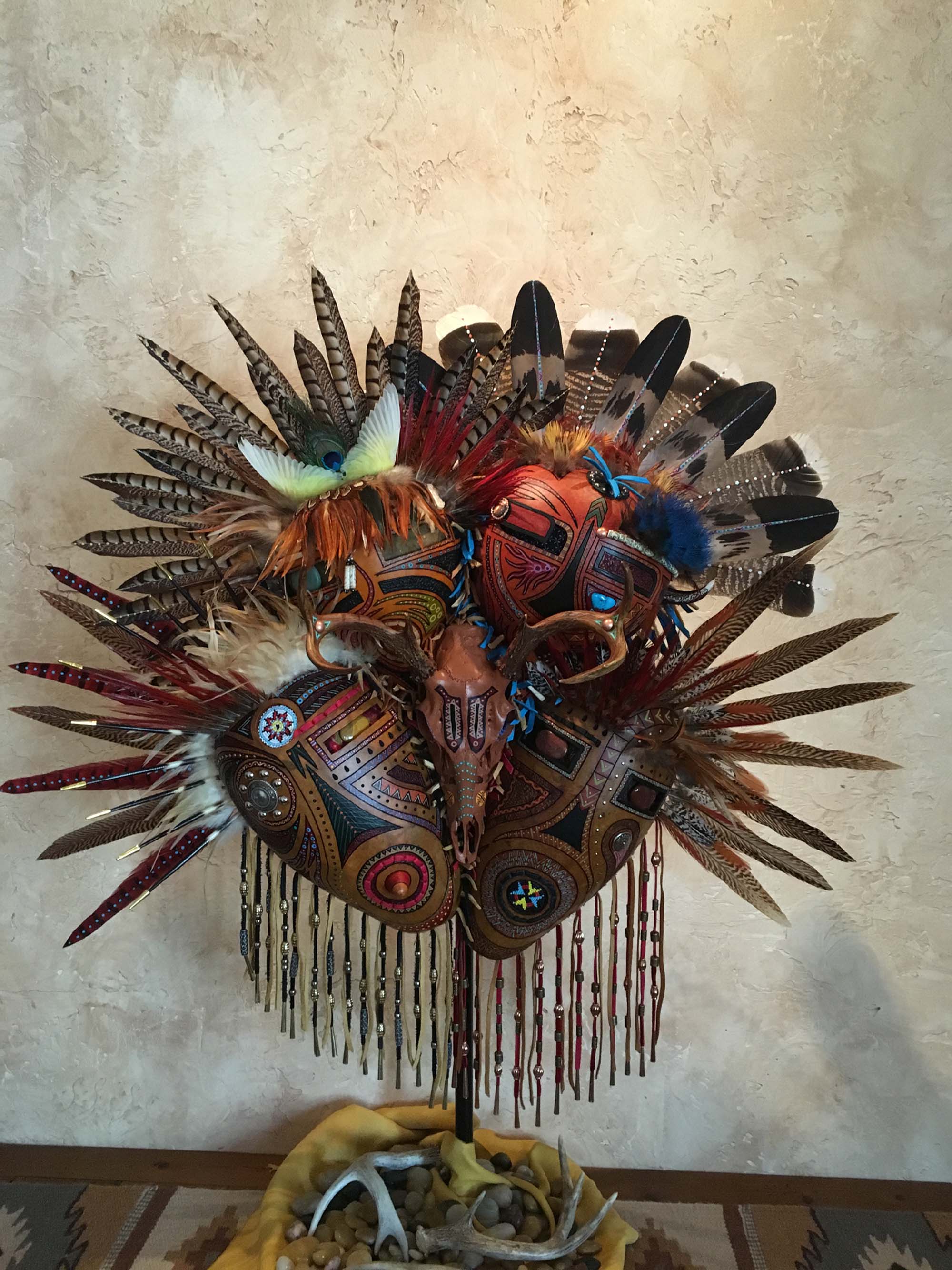 Tucson Arizona,gourd art,gourd masks,gourds,hand painted gourds,gourd